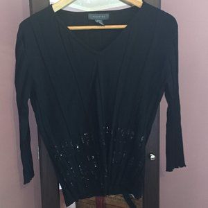 Mantles Sequined Sweater